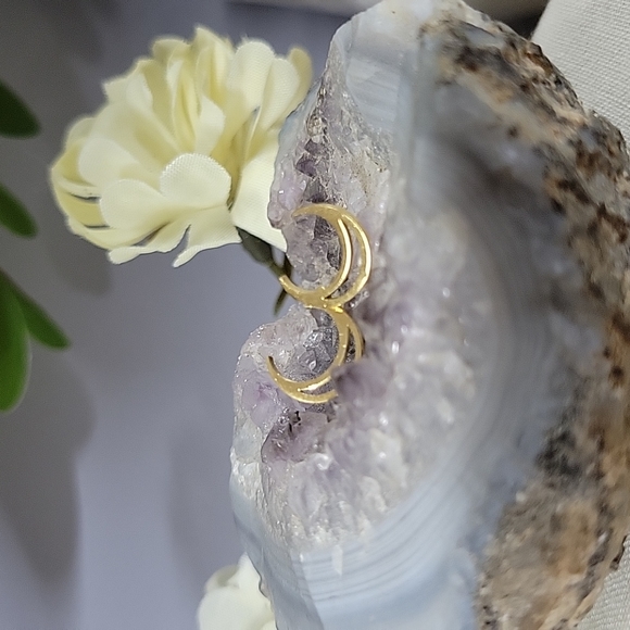🔥LAST PAIR🔥 Dainty Crescent Moon Stud Earrings unisex - Picture 3 of 6
